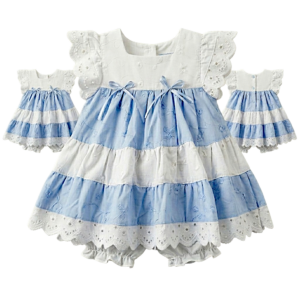 #VestidoInfantil #ModaBebés #DetallesFlorales #EncajeDelicado #EstiloElegante #ModaTierna #OutfitInfantil #ConfortInfantil #RopaDeCeremonia #CreacionesFlérida