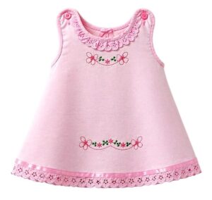 #VestidoInfantil #ModaBebés #VestidoRosa #BordadosFlorares #EncajeDelicado #EstiloClásico #AltaCosturaInfantil #EventosEspeciales #ModaTierna #CreacionesFlérida