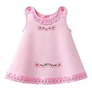 #VestidoInfantil #ModaBebés #VestidoRosa #BordadosFlorares #EncajeDelicado #EstiloClásico #AltaCosturaInfantil #EventosEspeciales #ModaTierna #CreacionesFlérida