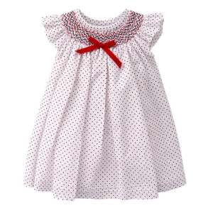 #VestidoInfantil #ModaNiñas #VestidoClásico #EstiloElegante #LunaresInfantiles #BordadoSmock #VestidoConLazo #ModaAtemporal #EventosEspeciales #CreacionesFlérida