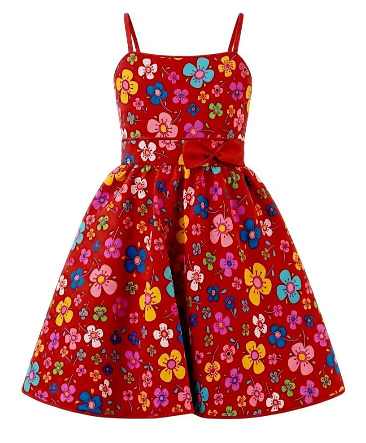 #VestidoMulticolor #ModaInfantil #EstiloRetro #PrimaveraColorida #FiestaInfantil #RopaNiñas #OutfitVibrante #ModaAlegre #VestidoFloral #Estilo50s