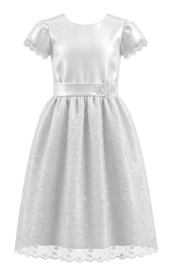 #VestidoDeCeremonia #ModaInfantil #VestidoBlanco #TulBordado #DetallesFlorales #EleganciaInfantil #EventosEspeciales #RopaFormalNiñas #EstiloSofisticado #CreacionesFlérida
