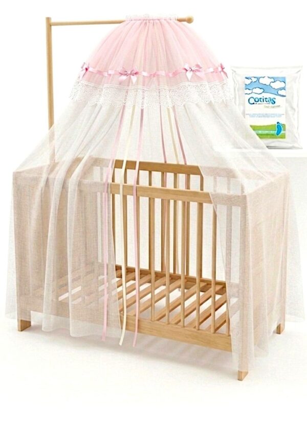 Diseño sin título #MosquiteroDeCuna #ModaBebés #ProtecciónInfantil #AccesoriosParaBebés #DescansoSeguro #EstiloDelicado #HabitaciónInfantil #ConfortDelBebé #CuidadoInfantil #CreacionesFlérida
