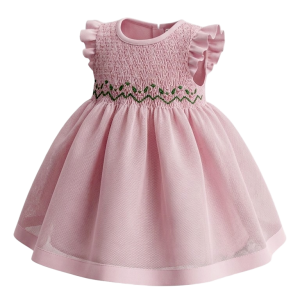 #vestidobebe #vestidoniña #modainfantil #ropaespecialbebe #vestidorosado #panales #bordadofloral #mangasvolantes #faldatul #bautizo #boda #cumpleaños #ocasionespecial #regalobebe #bebefashion
