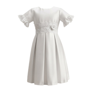 #VestidoNiña #ModaInfantil #CreacionesFlerida #VestidosDeFiesta #NiñasElegantes #VestidoBlanco #ModaCeremonia #OutfitNiña #EleganciaInfantil #creacionesflerida