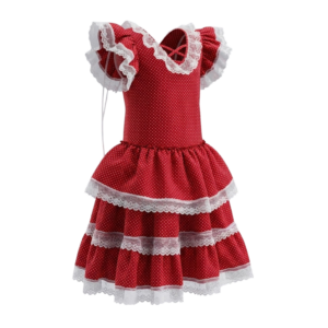 #DisfrazDeEspañola #TrajeDeFlamenca #DisfrazInfantil #CulturaEspañola #FestivalesEscolares #creacionesflerida